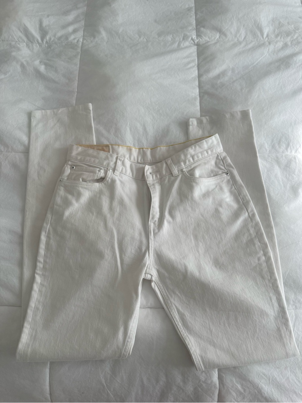 Louis Vuitton White Straight-Leg Men's Pants